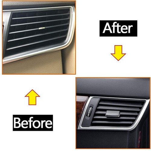 Front Dashboard A/C Air Vent Paddle Clip w/Chrome For Mercedes W166 X166 W292 - Picture 4 of 10
