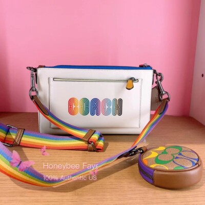 NWT Coach Holden Crossbody With Rainbow Coach | eBay