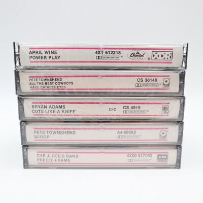 5 Sealed Brand New Cassette Tapes From 1981-1983 Columbia House Club Edition