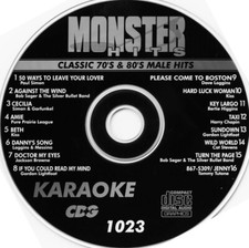 Classic 70' 80's Monster Hits Karaoke CD G 1023 Against The Wind,Wild World