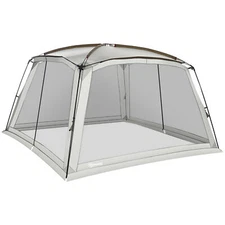 12x12 ft Screen House Room Pop Up Camping Tent Outdoor Canopy Beach Sun Shelter