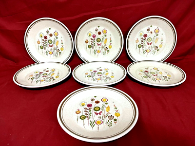 Lenox Temper-Ware Sprite Set Of 7 Floral Bread Plates 6 1/4