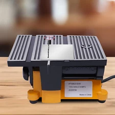 110V Electric Mini Table Saw Small Woodworking Bench Saw Precision 4500 RPM