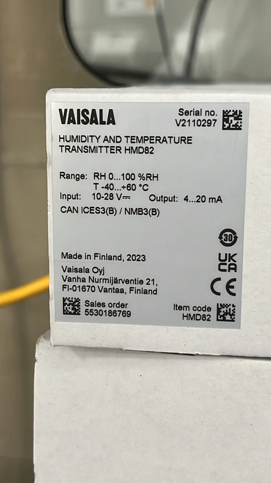 VAISALA humidity and temperature Transmitter HMD82 - Image 4 of 4