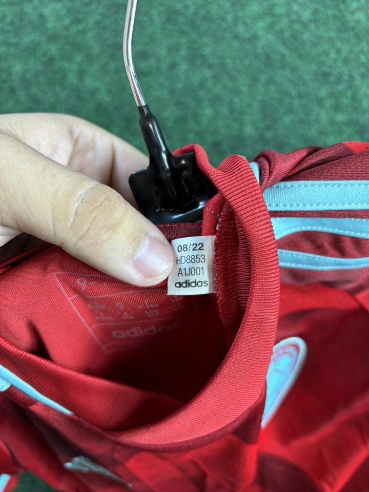 Youth Adidas Colombia National Away Soccer Jersey Red HD8853 Size Small