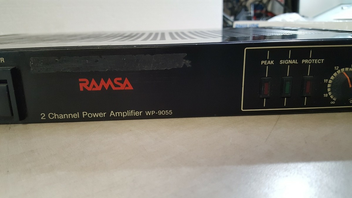 Ramsa 2 Channel Power Amp WP-9055 AS IS FOR PARTS | eBay