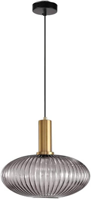 Moderne Kronleuchterleuchte, Gold Kupfer Pendelleuchte Buchse mit grauem Glas Anhänger