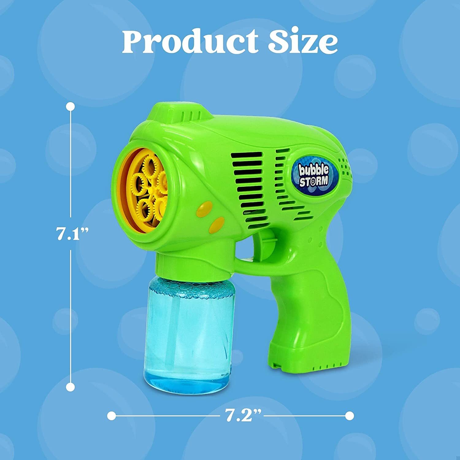 3 Bubble Guns Kit with Bubble Solutions for Kids Bubble Blaster Summer