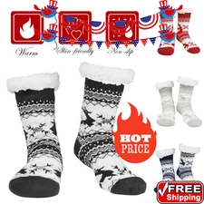 Bed Socks Slipper Socks Christmas Stockings Thickened Winter Warm Socks Festive