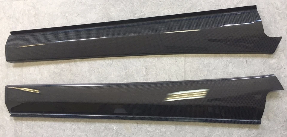 Listones de entrada de carbono para Ferrari 360 Modena 360 Spider carbono real nuevo 2 piezas - Imagen 2 de 4