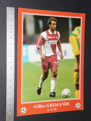 Carte Postale Grimandi AS Monaco Saison 1996-1997, Signée, Football