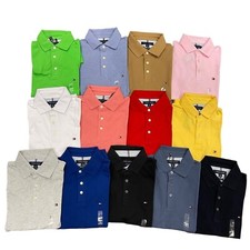 NWT Tommy Hilfiger Men's Slim Fit Solid Stretch Mesh Short Sleeve Polo Shirt NEW