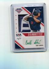 2020 Stars and Stripes Silhouettes Cody Schrier Auto Green Ink Logo Patch 1/1