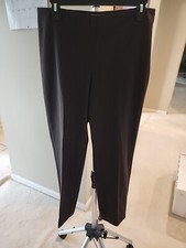 Talbots Womens Pants Black Size 8p Heritage High Rise Career Polyester Blend