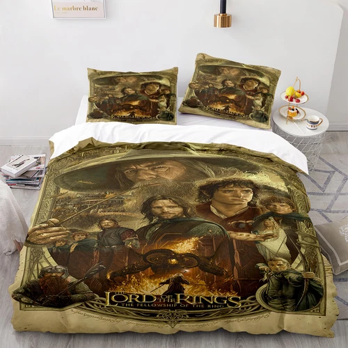 3D Der Herr der Ringe Bettwäsche Set 135x200 200x200 Bettbezug Set Kissenbezug - Bild 9 von 11