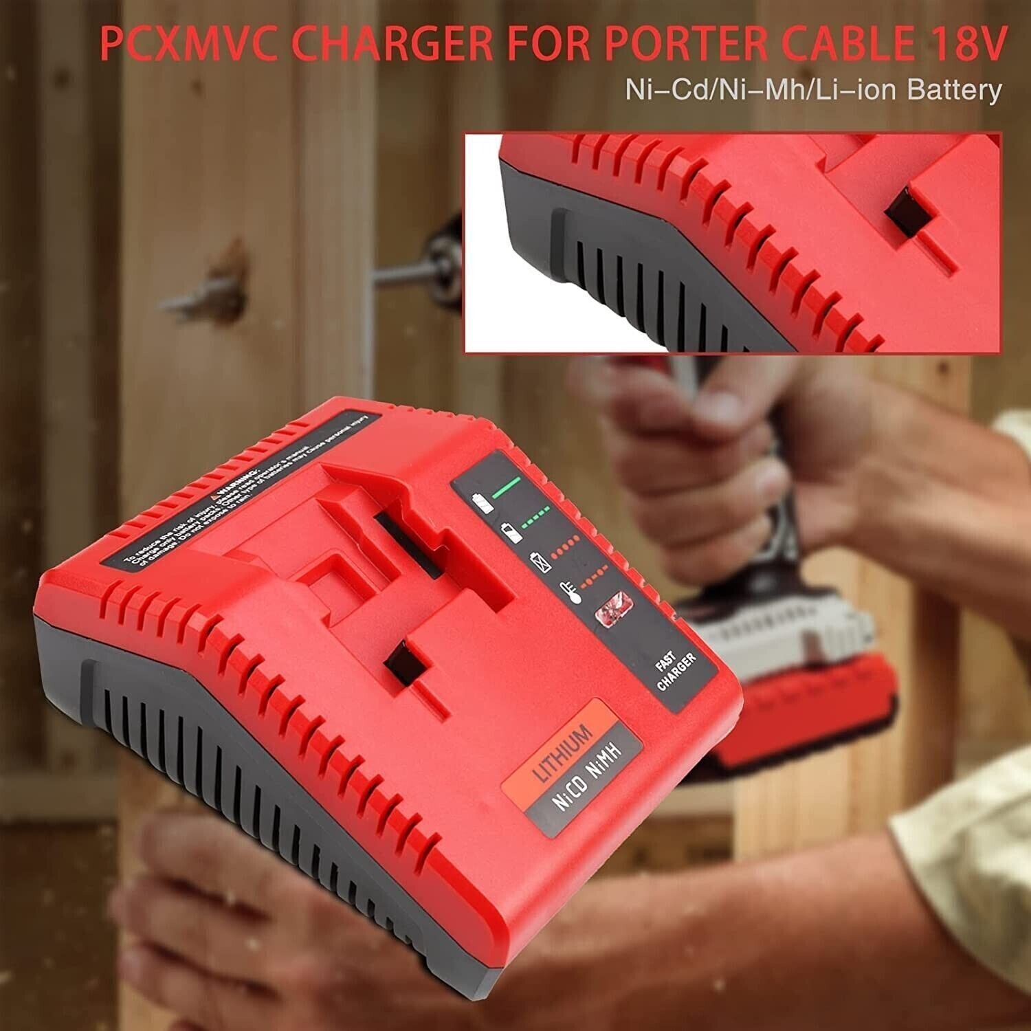 18Volt 6.0Ah Lithium Battery or Charger For Porter Cable 18V PC18BLX PC18BL Tool eBay
