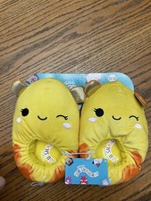 Squishmallow Yellow Slippers Bijon KellyToy BNWT