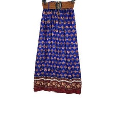 Miley  Molly Womens Size Large Multicolored Boho Maxi Skirt