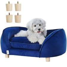 VEVOR Divano Letto per Cani Taglia Media Divano Letto Animali 37 kg Blu Scuro