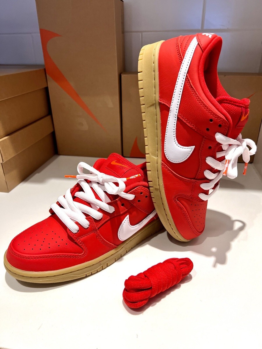 Nike SB Dunk Low University Red Gum FJ1674-600 Men's Shoes Size