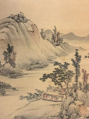 China Aquarell antik Papier auf Seide Abmessungen 50x55 cm chinesisch Malerei - Bild 1 von 4