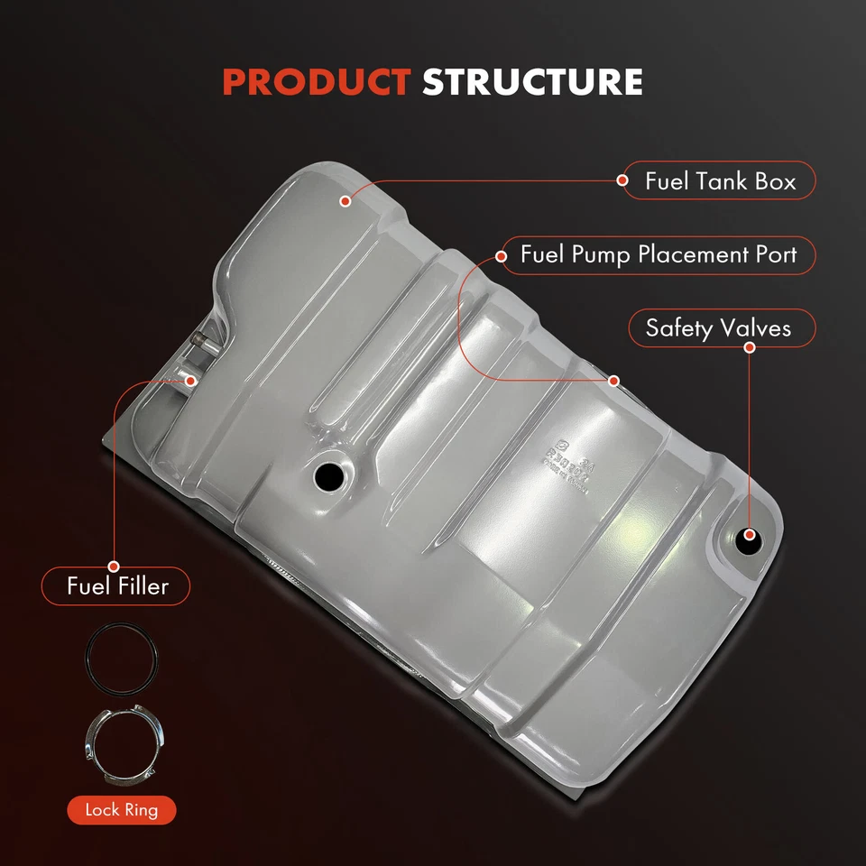 Tanque de combustible de 20 galones para Jeep XJ Cherokee 1984-1987 Wagoneer 1984-1986 2,1 L 2,5 L Foto 2 de 4