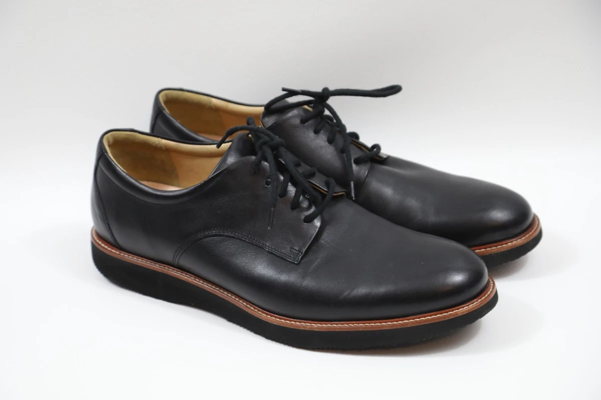 Founder Men's Oxford Work Shoes Black Leather, 56 OFF