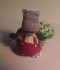 Sammlerfigur Nilpferd mit Blumenstrauß - Hippo Bully Bullyland
