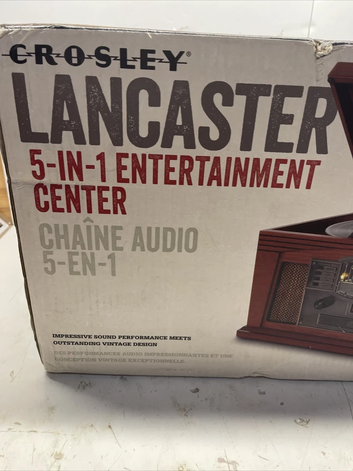 Crosley Lancaster 5 in 1 entertainment system factory sealed box NEW CR42C-PA - Image 2 of 4