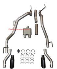 Fits 09-24 Dodge Ram Catback Performance Dual Exhaust RearExit 1 Chamber Muffler