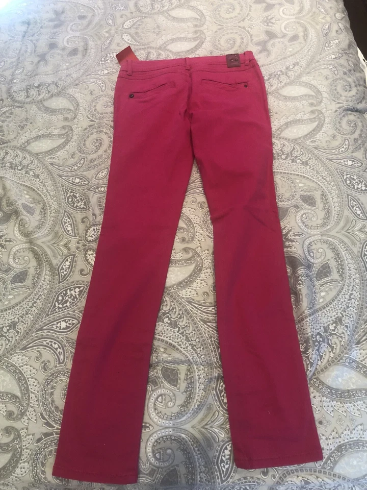 Pantalón niña catimini talla 12, cintura ajustable, rosa brillante Foto 2 de 3
