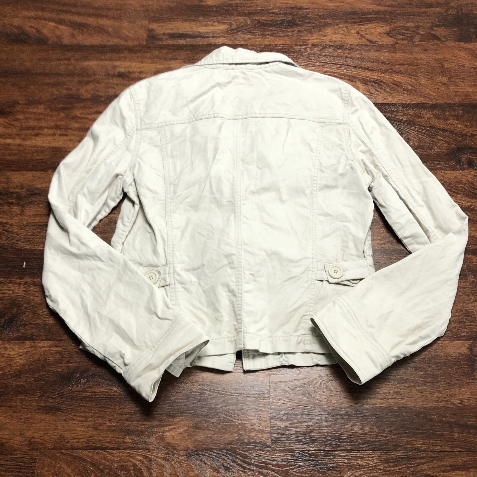 MAURICES Button Down Front Pockets Beige Basic Ja… - image 6