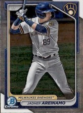 2024 BOWMAN PROSPECT CHROME MILWAUKEE BREWERS - JADHER AREINAMO #BCP-2