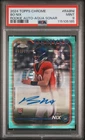 2024 TOPPS CHROME ROOKIE AUTO VARIATIONS AQUA SONAR #RABNI BO NIX RC /199 PSA 9