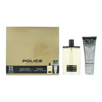 Police Amber Gold For Man 2 Piece Gift Set: Edt 100Ml - Shower Gel 100Ml For Men