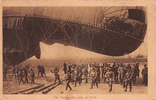 737397) Zeppelin AK 1. WK - Fesselballon hinter der Front gelaufen 1916