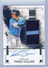 2025 Panini Impeccable Theo Gillen Elegance Patch Auto 08/99 - Tampa Bay Rays