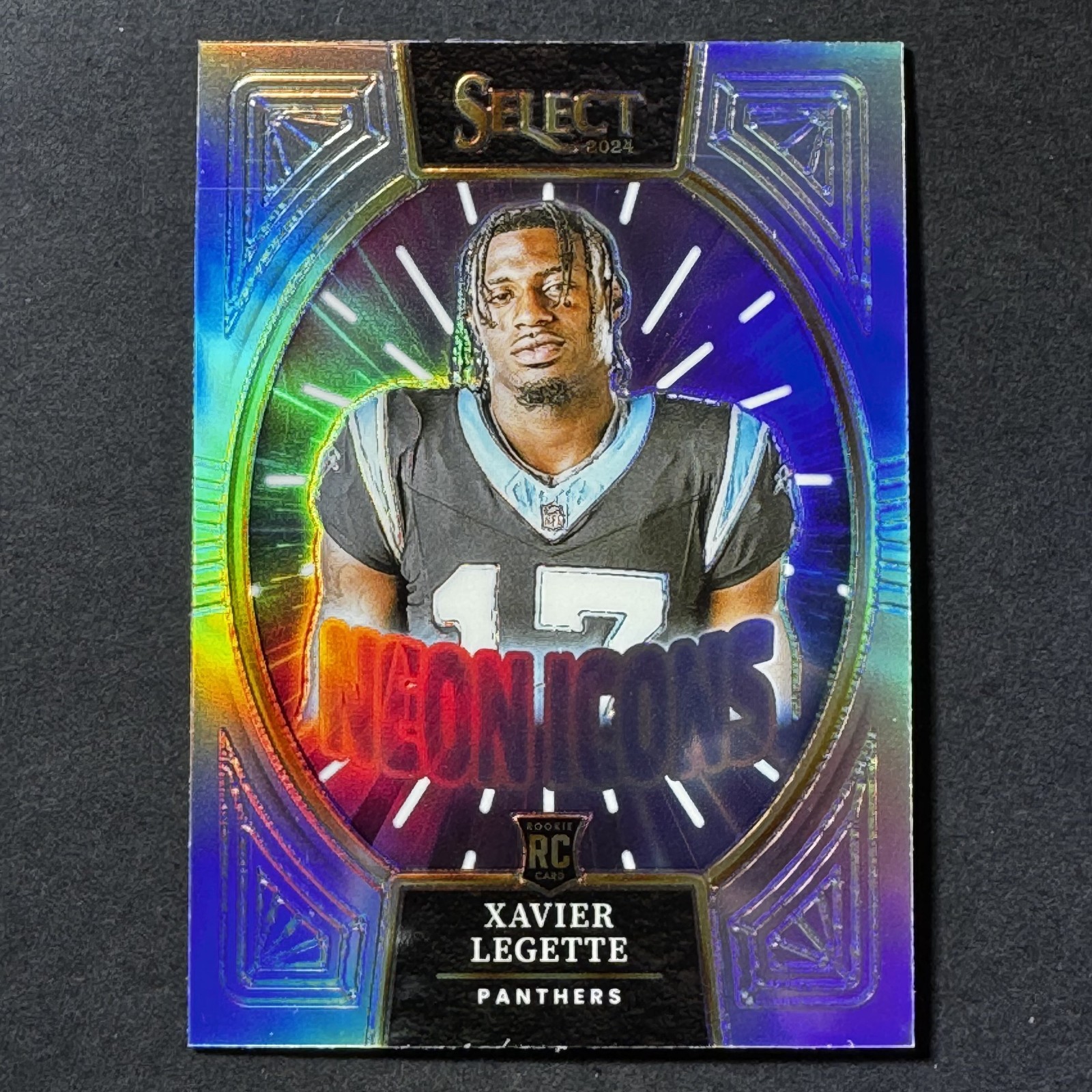 XAVIER LEGETTE Rookie Neon Icons Silver Prizm 2024 Panini Select #7 (RC)