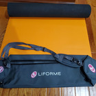 Liforme Roll Up Orange Yoga Mat With Natural Rubber And Bag 73" x 27" x 1/8" NEW