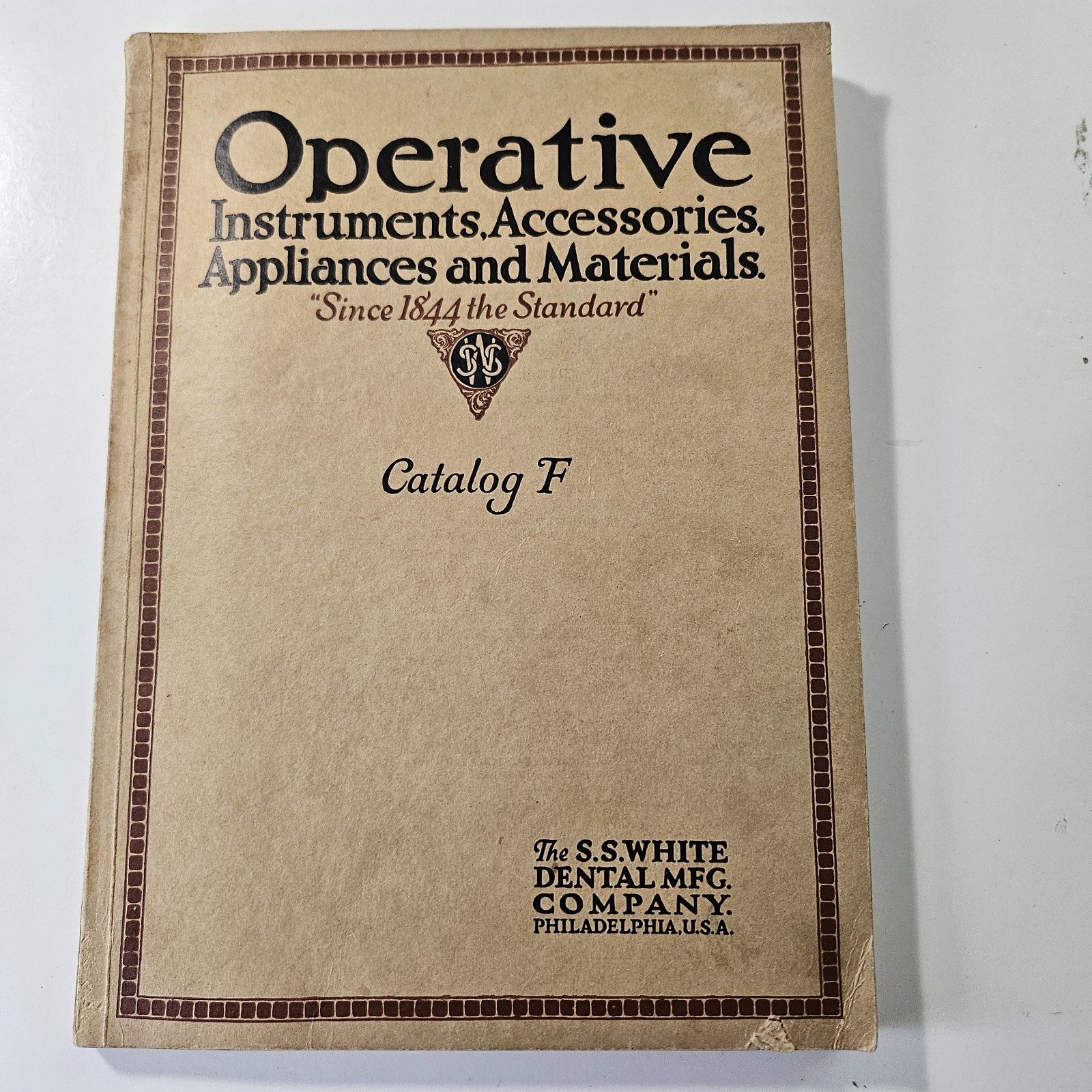 1922 Sales Catalog Dental Dentist Instruments Accessories Appliances ETC 176 Pg