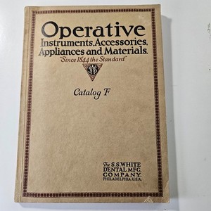 1922 Sales Catalog Dental Dentist Instruments Accessories Appliances ETC 176 Pg