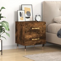 Nachttisch RäUchereiche 40X35X47,5 Cm Holzwerkstoff Kommode Schlafzimmer