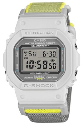 Casio G-SHOCK G-SQUAD DW-5600MNC-7A8JF Cloth Band Digital Men Watch New in Box