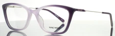 NINE WEST NW8009 530 Purple Fade Womens Semi Cat Eye Eyeglasses 53-17-135 B:38