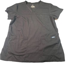 Adar Pro Black Size Large Tailored Fit Style P9400 Scrub Shirt EUC