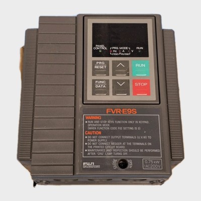 FUJI 1Ac 200-240V Inverter FVR0.75E9S-7EN 5.0A 0.75 Kw