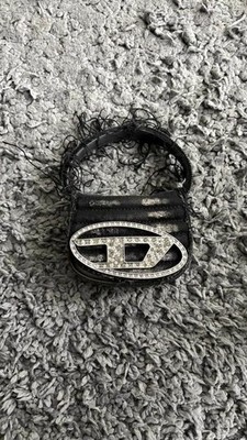 DIESEL Crystal Shoulder Bag 1DR Black Logo
