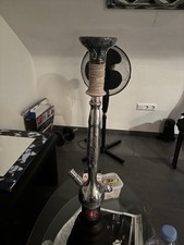 Shisha Wasserpfeife schwarz silber farbe marke amy deluxe hookahs