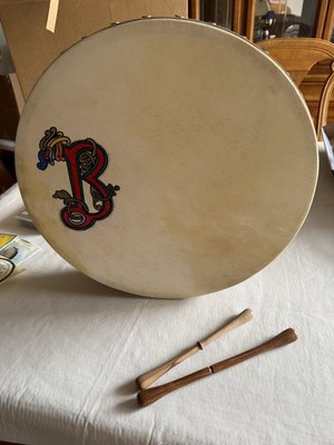 Malachy Kearns Irish Bodhran Drum Signed 2001 Connemara Goatskin w/ Box