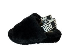 UGG Australia Fluff Yeah Women's Slide Sandal, Size US 7 - Black